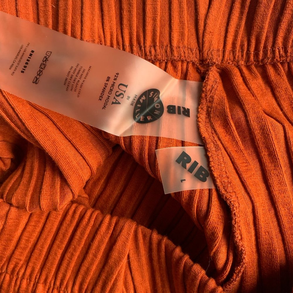 Simon Miller Sutton High-Rise Rib-Knit Shorts - Picture 6 of 6